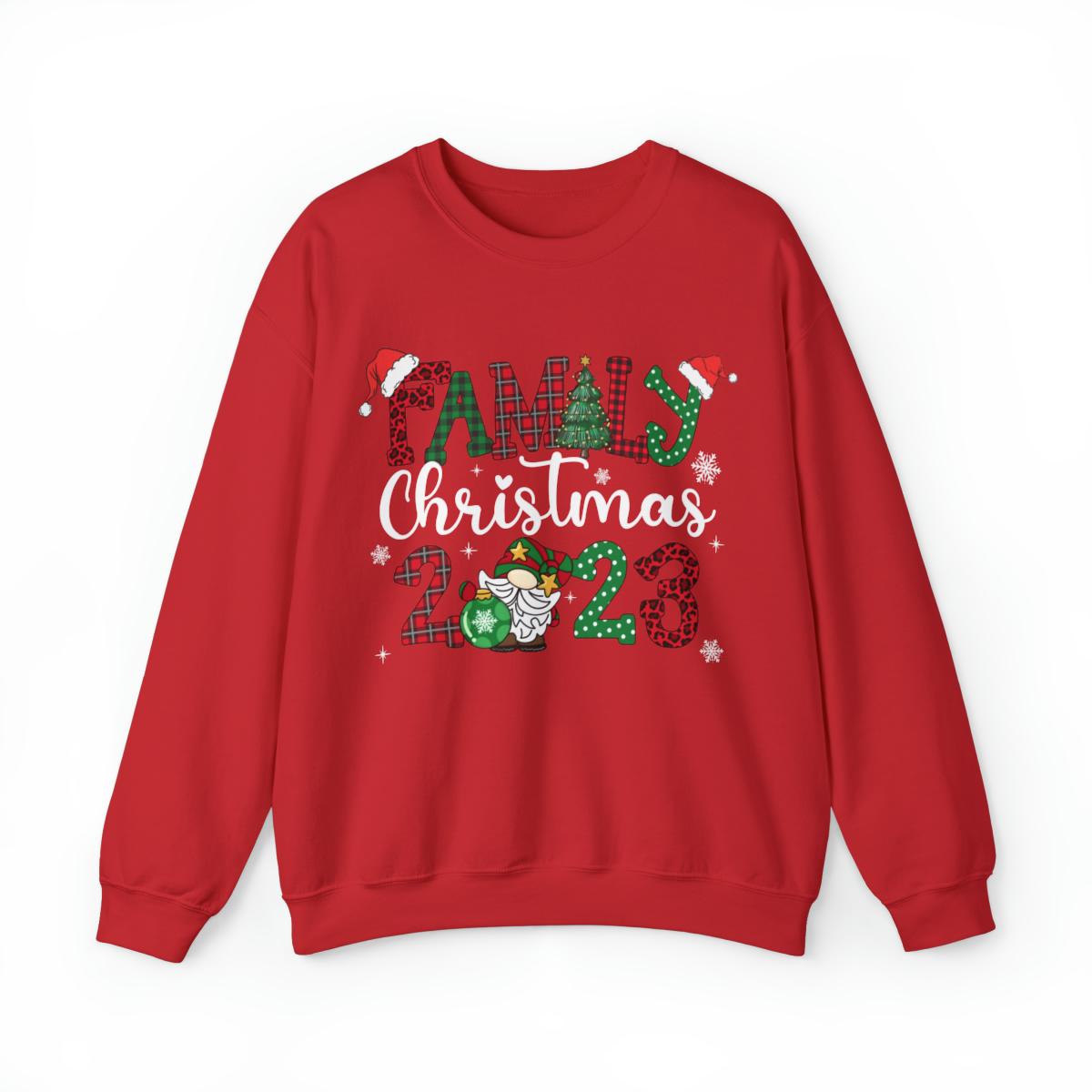 Sandjest Family Crewneck Sweatshirt 2023 Tee Christmas Shirt for Family Wife Husband Boy Girl Xmas Gift