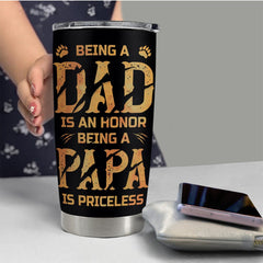 Papa Bear Tumbler Funny Gifts For Papa On Father's Day Birthday