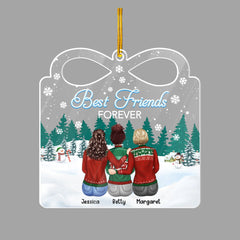 Personalized Best Friend Acrylic Ornament Custom Name