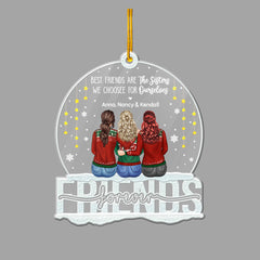 Personalized Best Friend Acrylic Ornament The Sister We Have Chosen