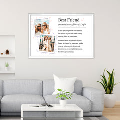 Personalized Best Friend Poster Custom Photo