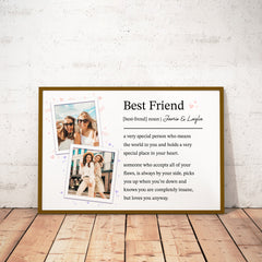 Personalized Best Friend Poster Custom Photo