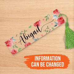Personalized Birthday Acrylic Bookmark Custom Name