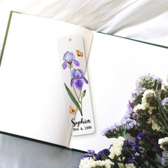 Personalized Birthday Acrylic Bookmark Flower For Girls