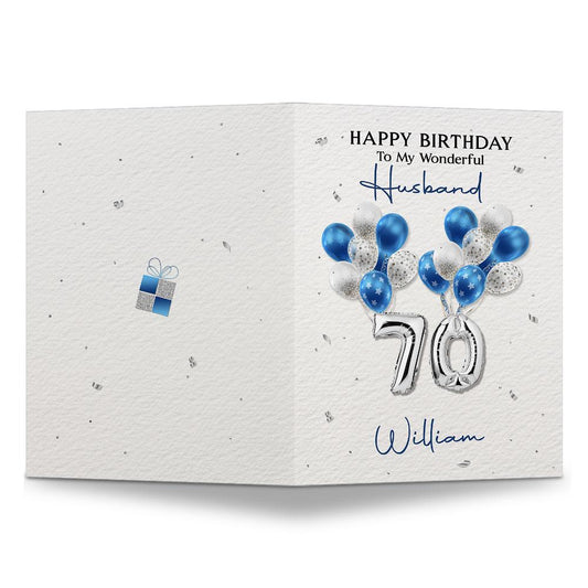 Personalized Birthday Greeting Card For Husband From Wife