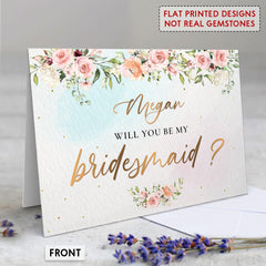 Personalized Bridesmaid Proposal Greeting Card Maid of Honor