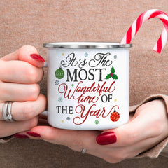 Personalized Christmas Camping Mug It's The Most Wonderful Time