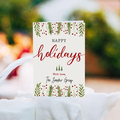 Personalized Christmas Greeting Card Happy Holiday