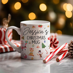 Personalized Christmas Mug Custom Name