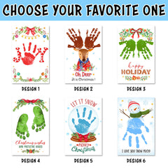 Personalized Christmas Poster With Fingerprint Image