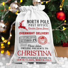 Personalized Christmas Sack North Pole