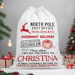 Personalized Christmas Sack North Pole