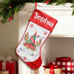 Personalized Christmas Stocking Cute Custom Name