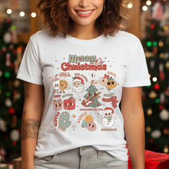 Personalized Christmas T-Shirt Custom Santa Gift