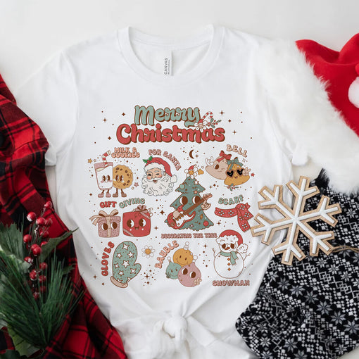 Personalized Christmas T-Shirt Custom Santa Gift