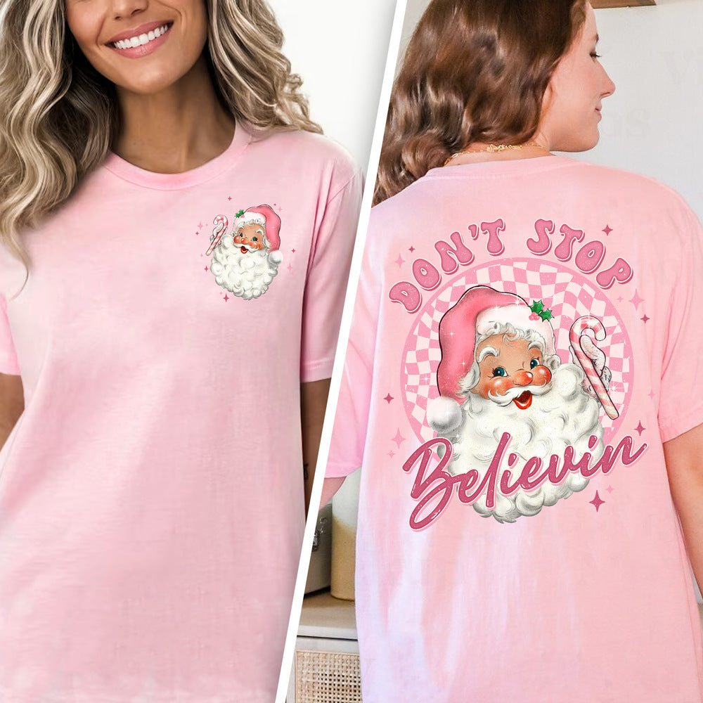 Personalized Christmas T-Shirt Don't Stop