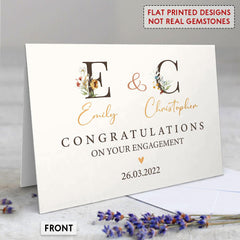 Personalized Congratulation Greeting Card To Friend Bride Groom