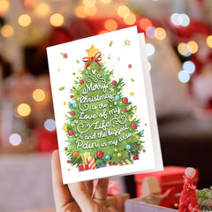 Personalized Couple Greeting Card Merry Christmas