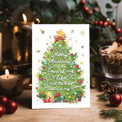 Personalized Couple Greeting Card Merry Christmas