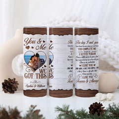 Personalized Couple Skinny Tumbler You And Me
