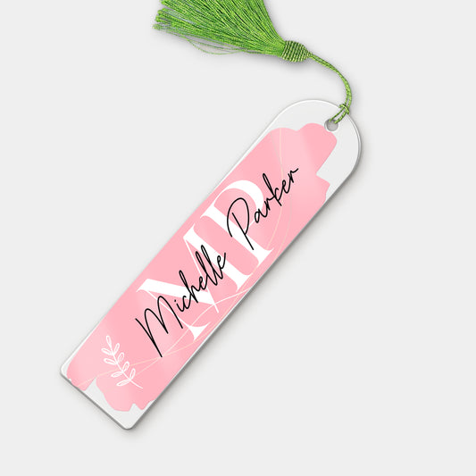 Personalized Custom Name Acrylic Bookmark For Book Lovers