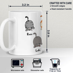 Personalized Cute Cat Mug I'm A Cat Person Gift for Cat Lovers