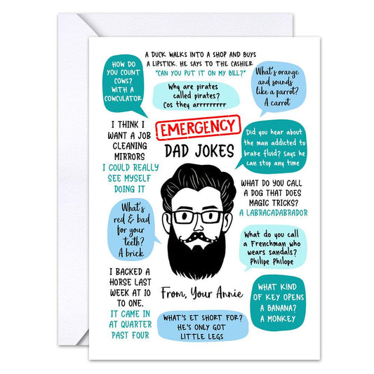 Personalized Dad Jokes Greeting Card