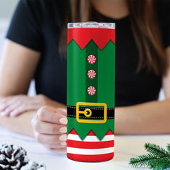 Personalized Elf Skinny Tumbler Designed As A Costume