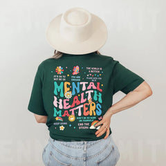 Personalized Evergreen T-shirt Mental Health Matter