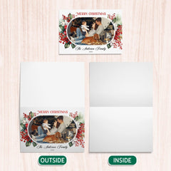 Personalized Family Greeting Card First Christmas