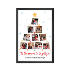 Personalized Family Poster The Season To Be Jolly