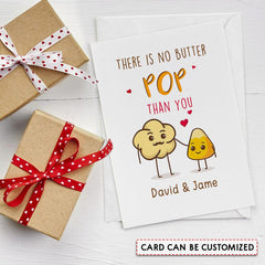 Personalized Father's Day Funny Greeting Card Lovely Butter Pop