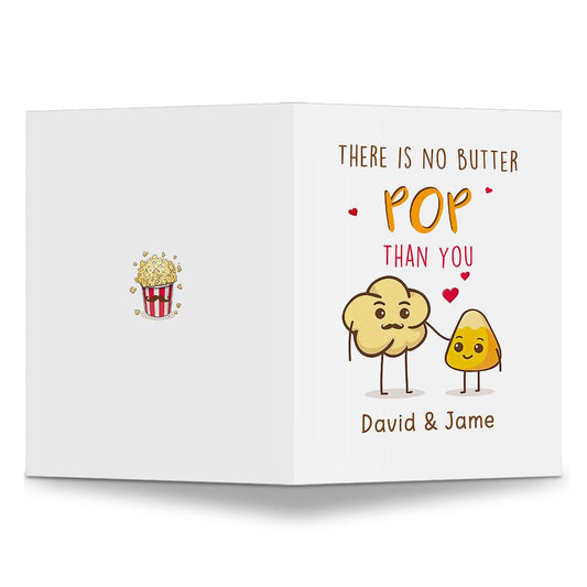 Personalized Father's Day Funny Greeting Card Lovely Butter Pop