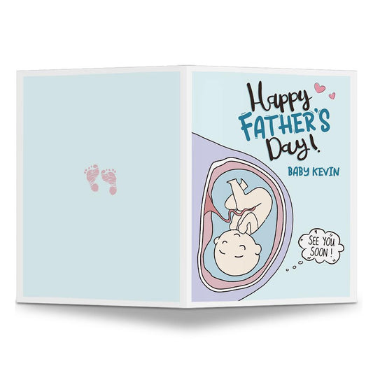 Personalized First Father's Day Greeting Card Father-to-be