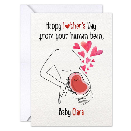 Personalized First Father's Day Greeting Card For New Dad