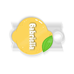 Personalized Fruits Tumbler Name Tag