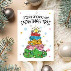 Personalized Funny Greeting Card Christmas Tree