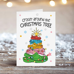 Personalized Funny Greeting Card Christmas Tree