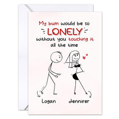 Personalized Funny Greeting Card For Boyfriend From Girlfriend