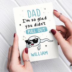 Personalized Funny Greeting Card For Dad From Hilarious