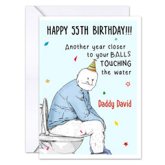 Personalized Funny Greeting Card For Dad Hilarious