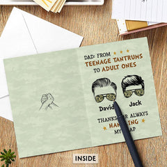Personalized Funny Greeting Card From Son Thank You Dad