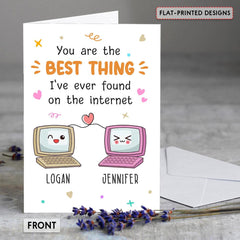 Personalized Funny Internet Dating Greeting Card For Couple