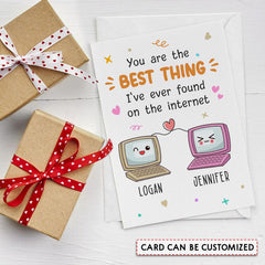 Personalized Funny Internet Dating Greeting Card For Couple