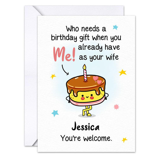 Personalized Funny Lovely Birthday Greeting Card For Couple