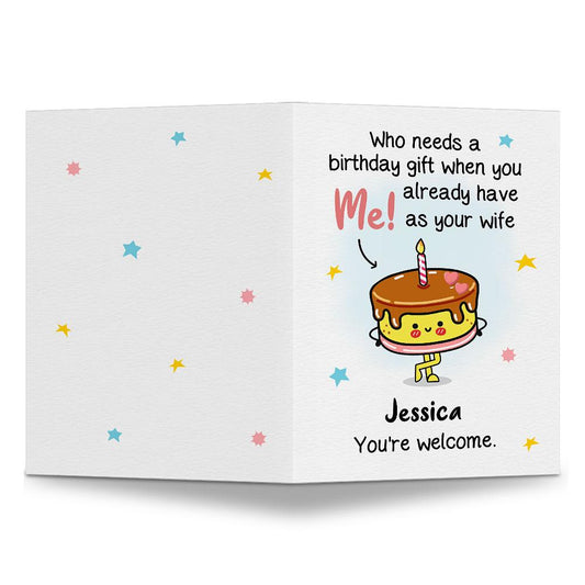 Personalized Funny Lovely Birthday Greeting Card For Couple