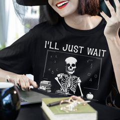 Personalized Funny Skeleton T-Shirt Wait Until Quiet