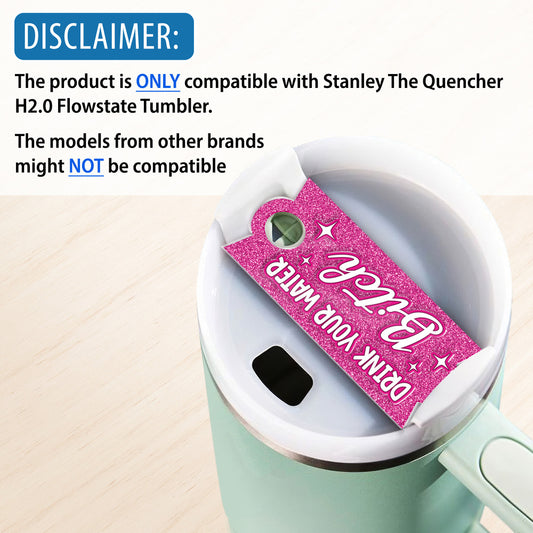 Personalized Funny Tumbler Name Tag Drink Your Water Bitch