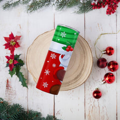 Personalized Gnome Christmas Skinny Tumbler Holiday