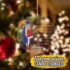 Personalized Graduation Acrylic Ornament Around You All Who You Love